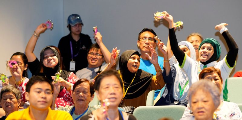 Photograph of audience enjoy the concert performance