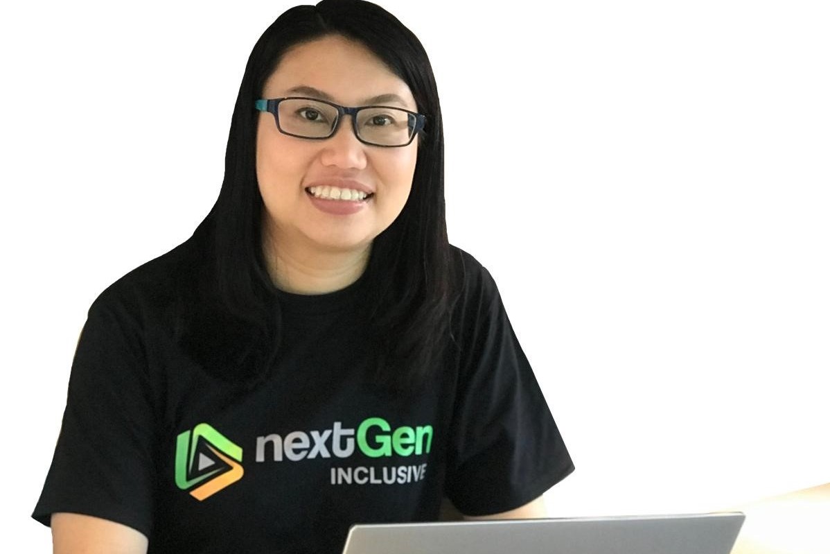 Photograph of Magdalene Loh, co-founder of NextGen Inclusive and recipient of the Tote Board Enabling Lives Initiative (TBELI) Grant in January 2018.